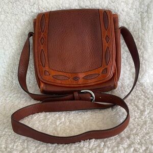 Brighton Leather Crossbody Bag, Brown